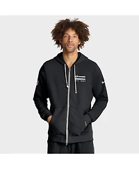 Nike Men's Black Los Angeles Rams Sideline Standard Issue Utility Player Dri-fit Full-Zip Hoodie