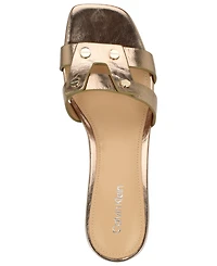 Calvin Klein Women's Andrae Slip-On Block Heel Sandals