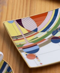 Noritake Frank Lloyd Wright March Balloons Square Plates, Set of 2