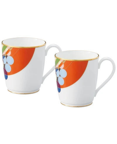 Noritake Frank Lloyd Wright March Balloons Mugs, Set of 2