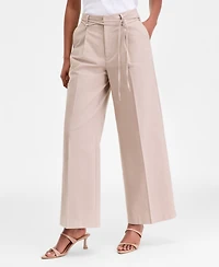I.n.c. International Concepts Women's High-Rise Belted Wide-Leg Pants, Macy's Exclusive