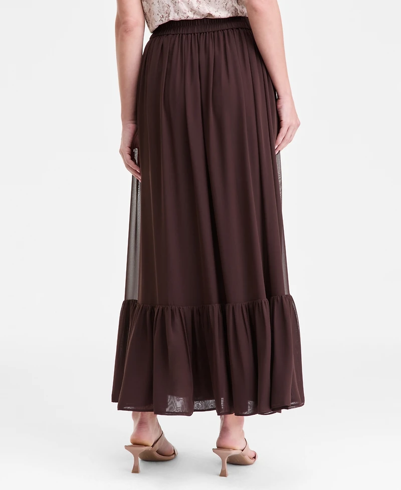 I.n.c. International Concepts Women's Flounce-Hem Maxi Skirt, Macy's Exclusive