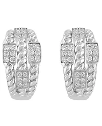 Effy Collection Diamond Drop Earrings (1/3 ct. t.w.) in Sterling Silver