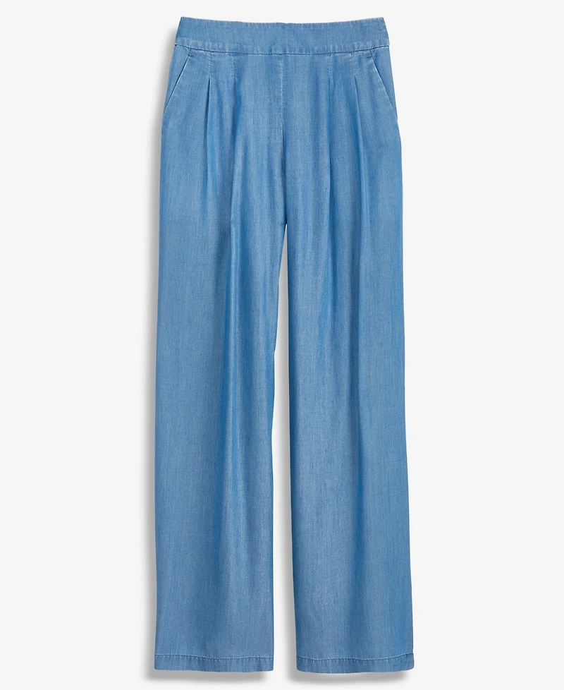 I.n.c. International Concepts Women's High-Rise Pleated Pull-On Wide-Leg Pants, Macy's Exclusive