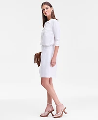 I.n.c. International Concepts Women's High-Rise Pleated Bermuda Shorts, Macy's Exclusive