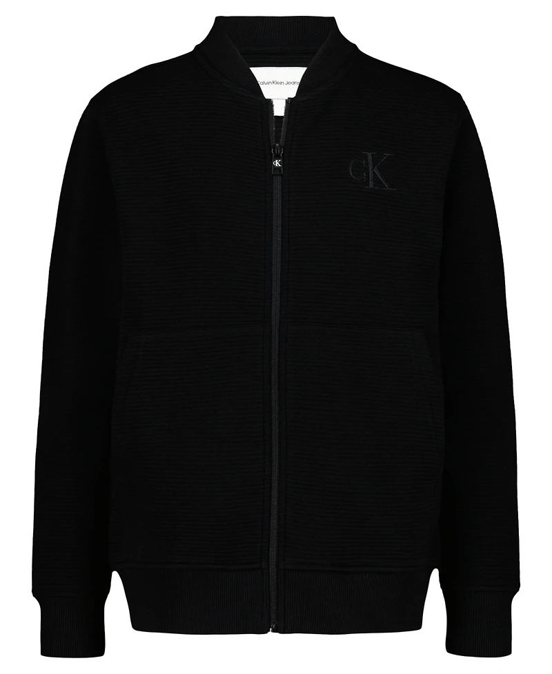 Calvin Klein Boys 8-18 Zippered Bomber Jacket