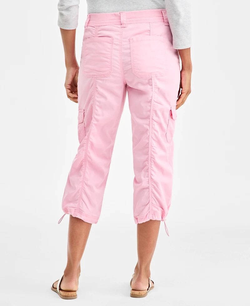 Style & Co Women's Mid-Rise Cargo Capri Pants, Exclusively at Macy's