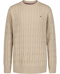Tommy Hilfiger Boys 2T-7 Crewneck Cable Knit Sweater