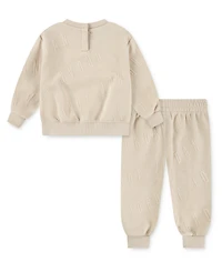 Jordan Baby Boys 2-Piece Bubble Knit Top and Pants Set