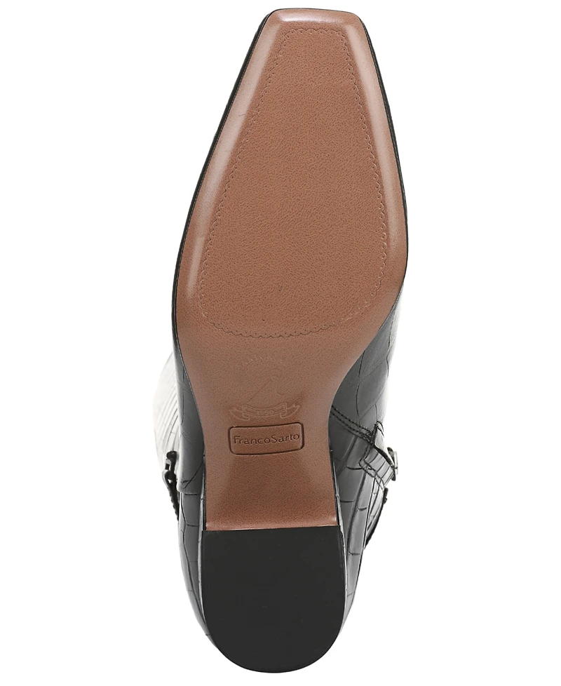 Franco Sarto Women's Sorelina Square Toe Zip Tall Boots