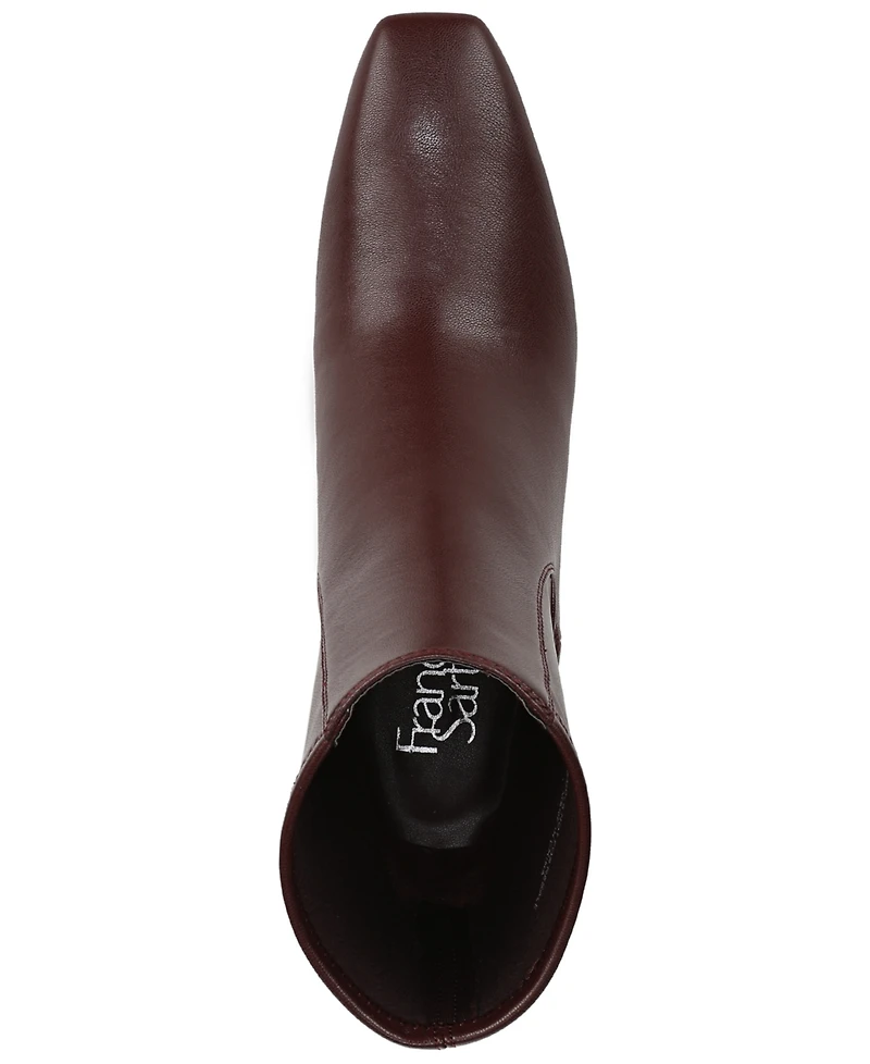 Franco Sarto Women's Tarrin Square Toe Zip Short Boots