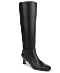 Franco Sarto Womens Timmy Square Toe Zip Tall Boots Regular Wide Calf