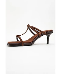 Prologue Shoes Mocha Strap Heel Sandal (Women)
