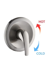 Rainsken Brushed Nickel Bathroom Shower Head and Handheld Showerhead Combo Shower System, 8 inch Top Shower and 5 Jets Handheld Shower