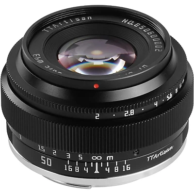 TTArtisan TTArtisan 50mm f/2 Lens for Fujifilm X, Black