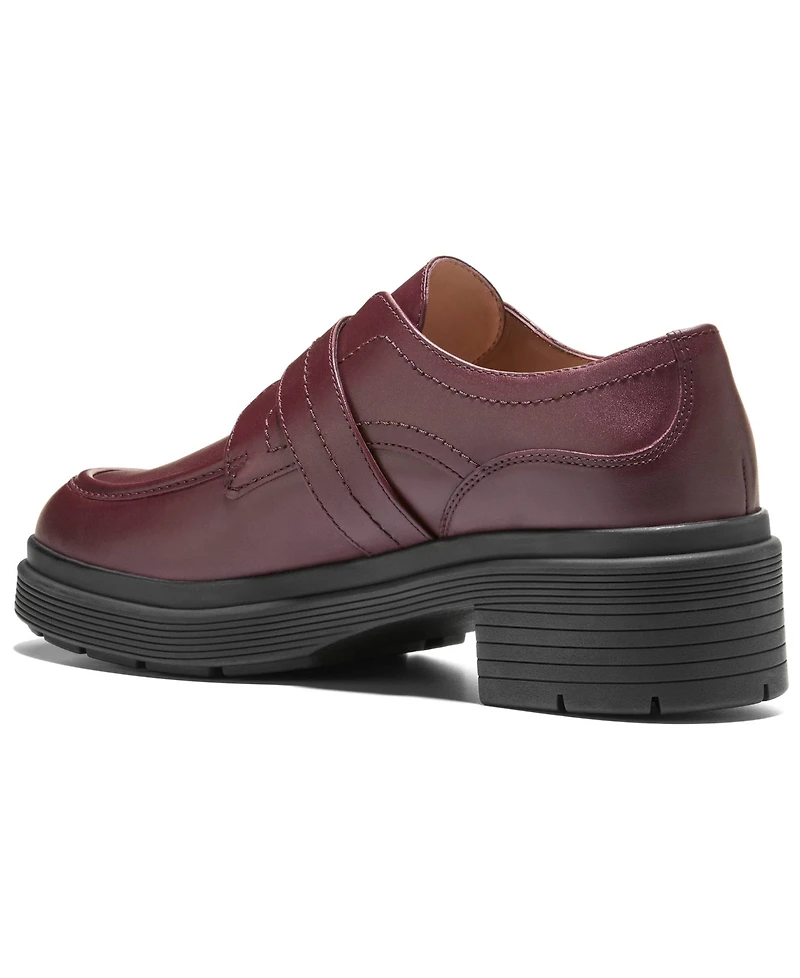 Cole Haan Women's Carlitta Monk Strap Lug Oxford Loafers