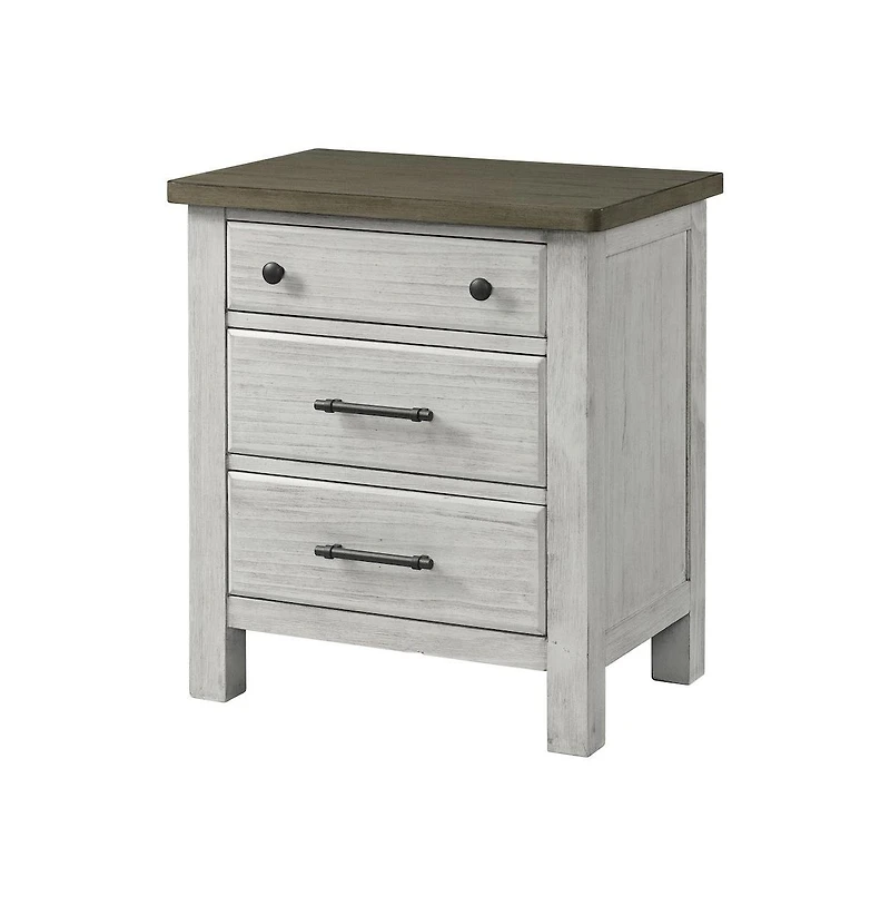 Westwood Design Timber Ridge Wood Nightstand in Weathered Washed Sierra