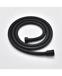 Rainsken Ceiling Mounted Shower System Combo Set with Handheld and 10"Shower head, Matte Black
