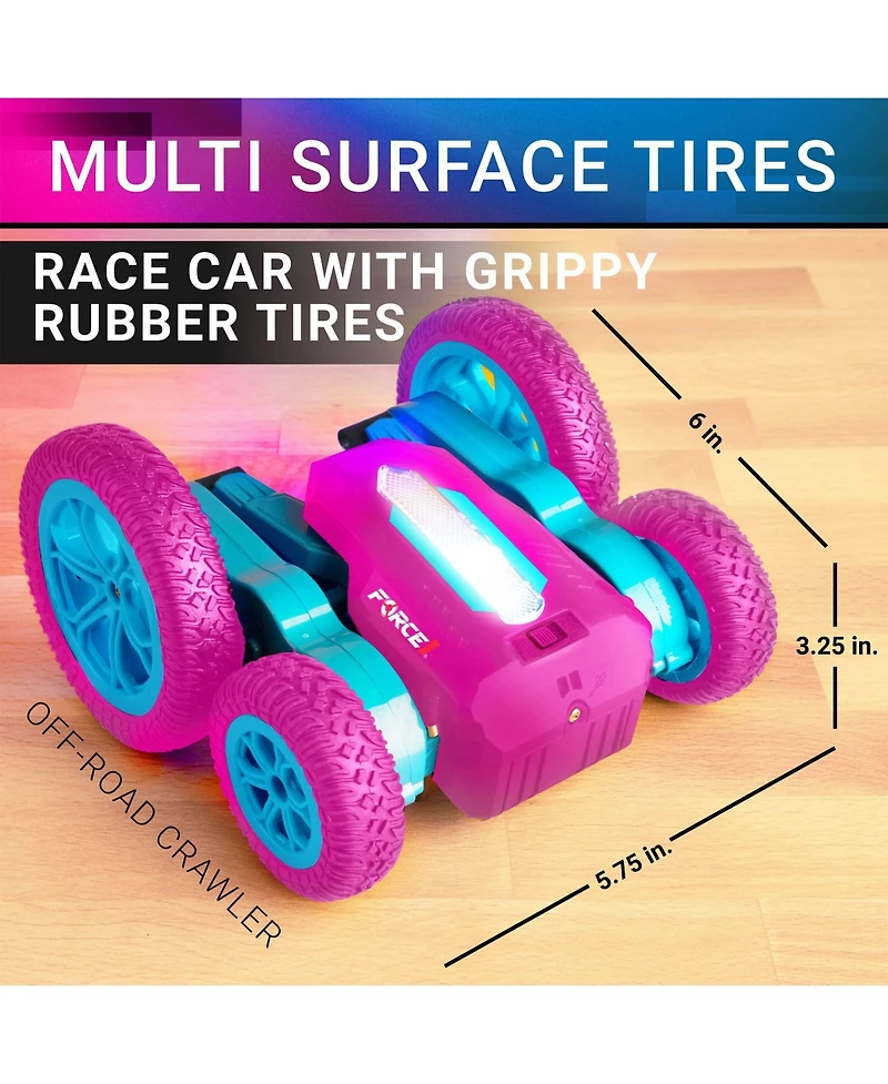 Force1 Tornado Pink Led Remote Control Car for Kids