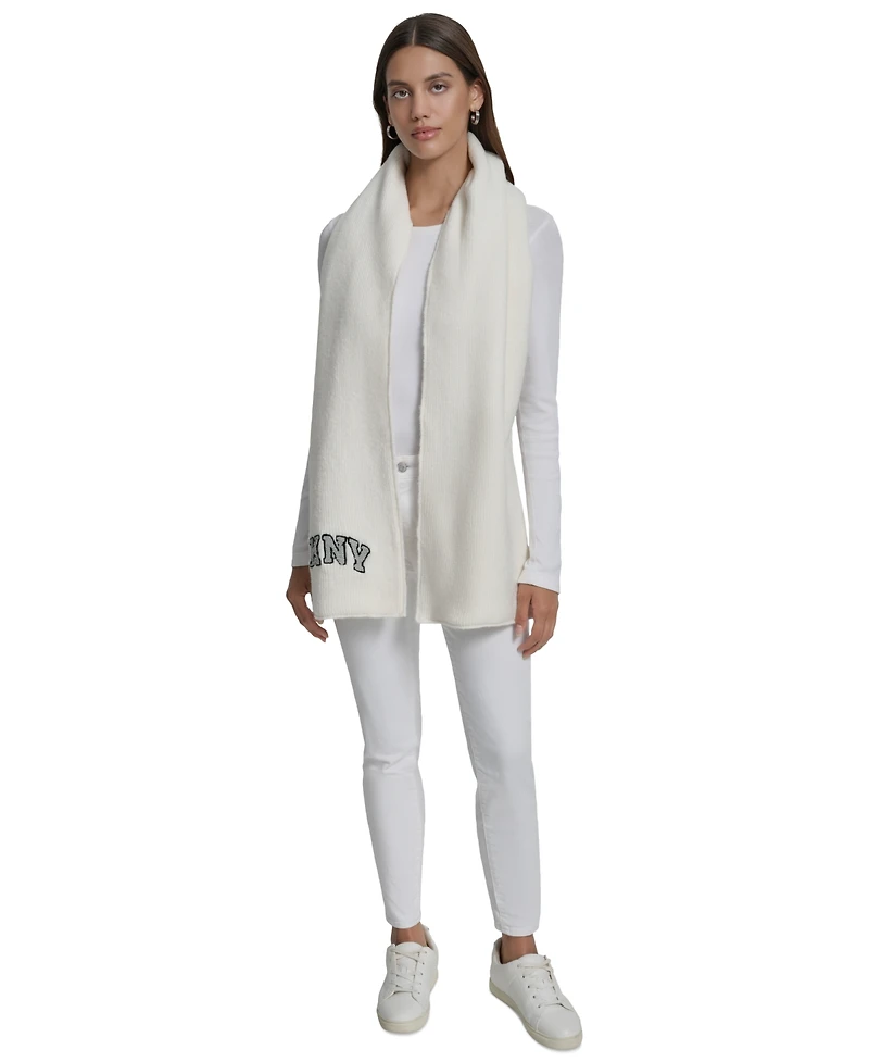 Dkny Women's Varsity Logo Scarf