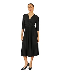 Yumi Women's Jersey Knot Waist Midi Dress