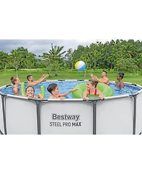 Bestway Steel Pro Max 14'x48" Round Above Ground Swimming Pool with Pump & Cover