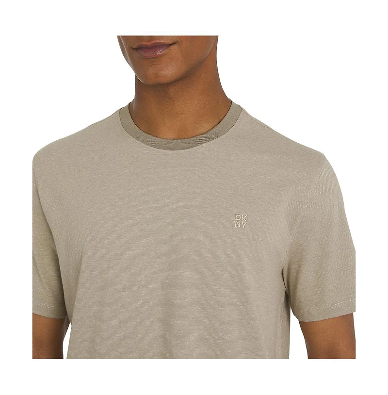 Dkny Men's Metropolis Striped Yarn Dye Jersey Tee