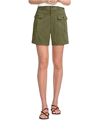 Lands' End Women's Cool Fade High Rise 7" Cargo Shorts