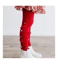 Sweet Wink Little and Big Girls Ruby Red Bedazzled Tights