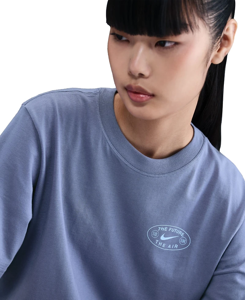 Nike Women's Ribbed Collar Loose T-Shirt