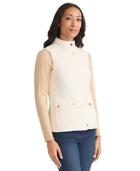 Jones New York Petite Patch Pocket Vest