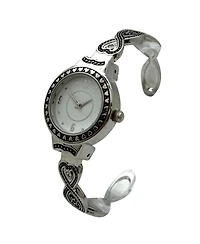 Olivia Pratt Elegant Heart Detailed Band Bangle Women Watch
