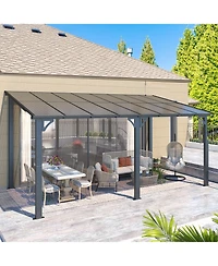 Aecojoy 16'x8' Wall Mounted Gazebos Pergola