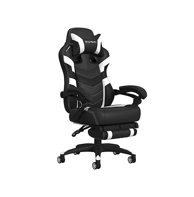 Respawn Gaming Chairs For Adults With Headrest Pillow - White