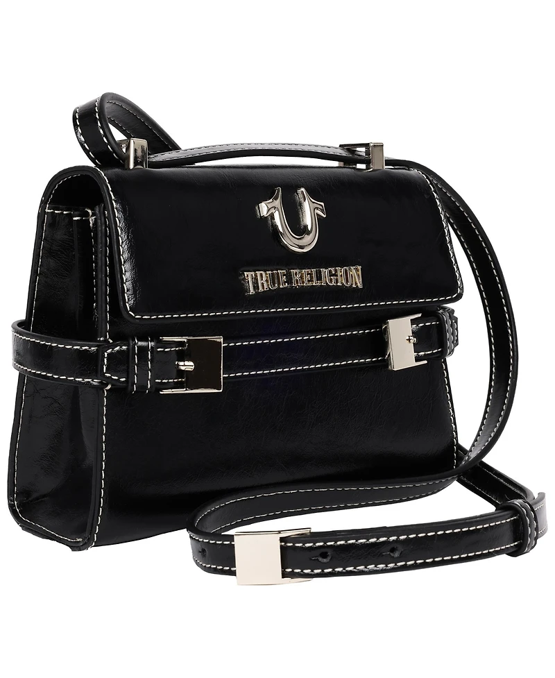 True Religion Buckle Tab Flap Bag
