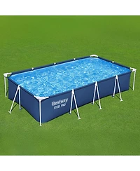 Bestway Steel Pro 13 Foot x 32 Inch Rectangular Above Ground Swimming Pool