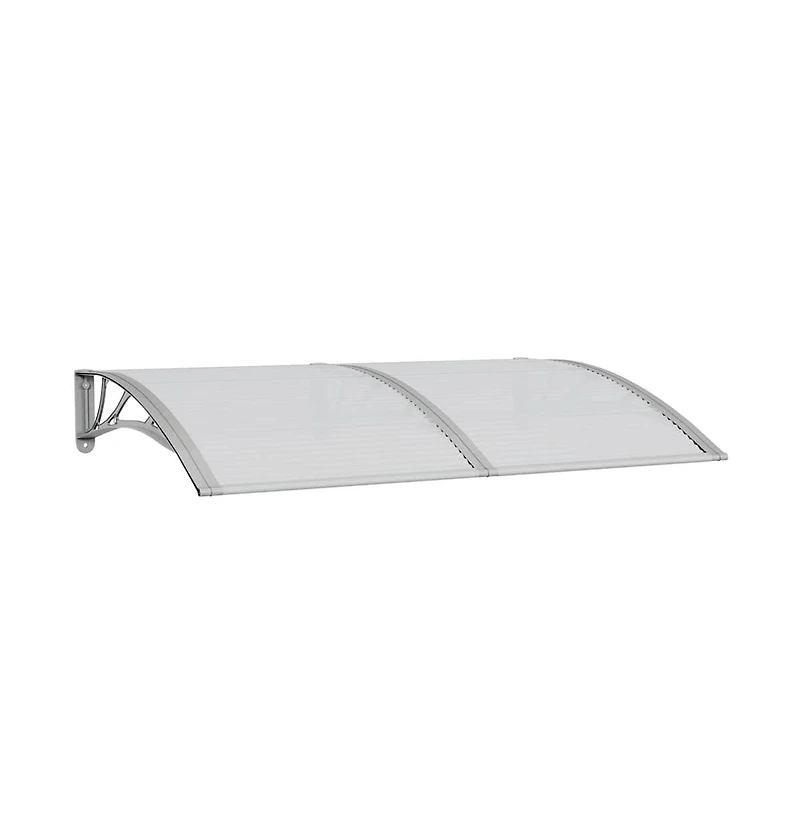 Door Canopy Grey Polycarbonate, Abs, Aluminum Standard Durable