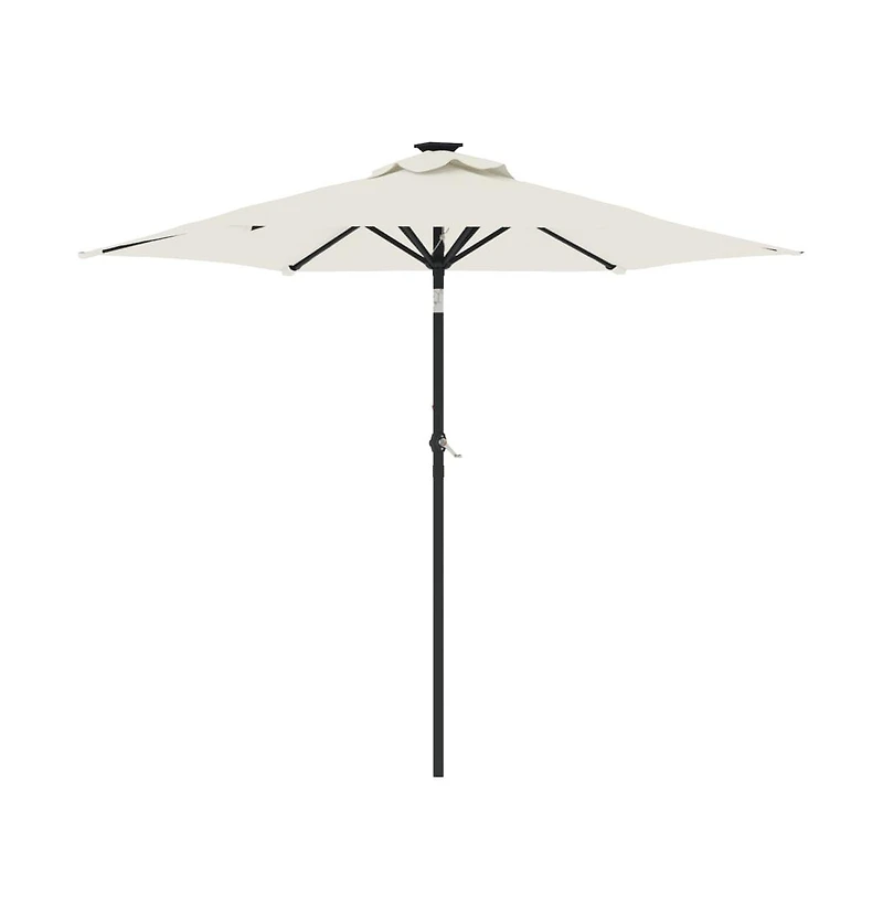 Garden Parasol White Fabric (100% polyester), steel Large