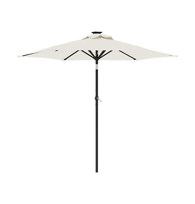 Garden Parasol White Fabric (100% polyester), steel Large