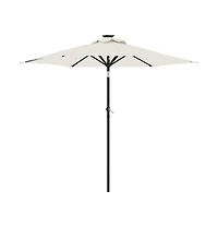 Garden Parasol White Fabric (100% polyester), steel Large