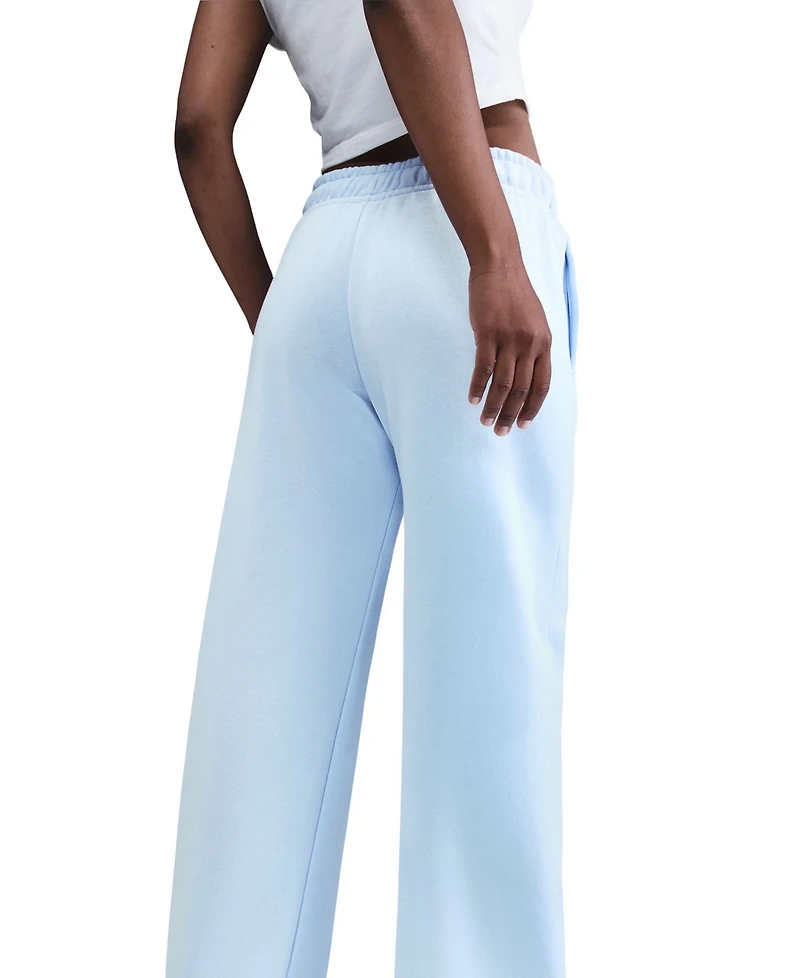 Nike Women's Sportswear Club Fleece Mid-Rise Wide-Leg Sweatpants