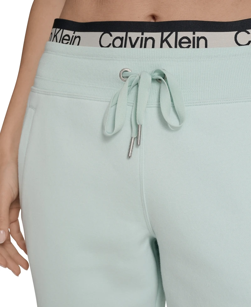 Calvin Klein Women's Performance Logo Stripe Jogger Sweatpants