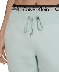 Calvin Klein Women's Performance Logo Stripe Jogger Sweatpants