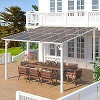 Aecojoy 12'x8' Wall Mounted Gazebos Pergola