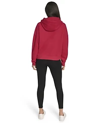 Calvin Klein Women's Performance Metallic Outline Logo Fleece Hoodie