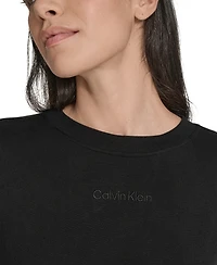 Calvin Klein Women's Performance Crew Neck Oversized Sweatshirt
