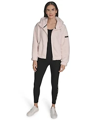 Calvin Klein Women's Performance Oversized Hooded Sherpa Jacket
