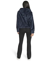 Calvin Klein Women's Performance Oversized Hooded Sherpa Jacket