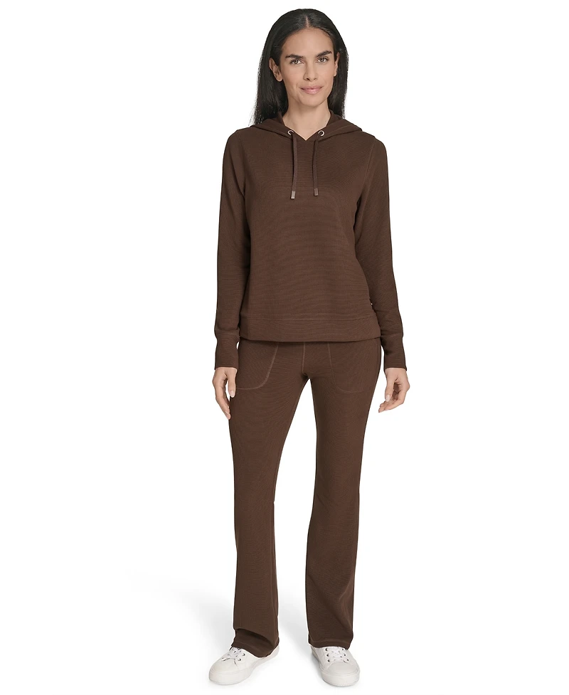 Calvin Klein Performance Women's Waffle-Knit Pullover Hoodie