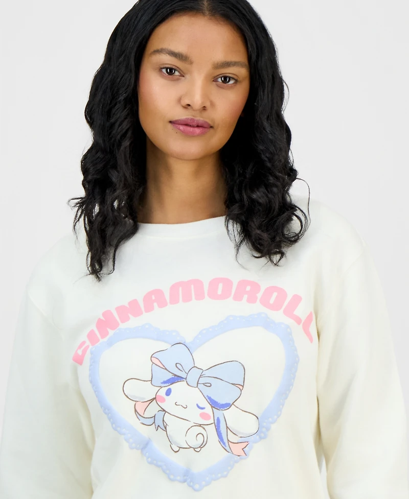 Love Tribe Juniors' Cinnamoroll Crewneck Sweatshirt